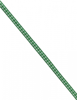 Geschenkband grün/weiss kariert 5mm, 10m